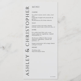 エレガントモダン煙結婚黒 メニュー