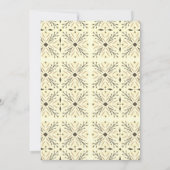 エレガントモダン男女兼用カスタム 招待状 (裏面)