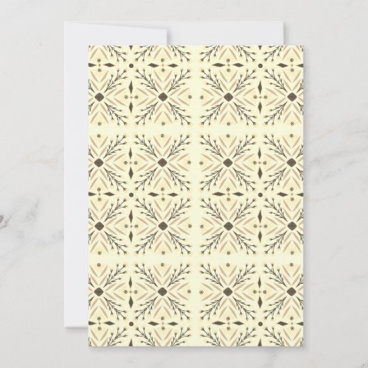 エレガントモダン男女兼用カスタム 招待状 (裏面)