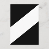 エレガントモダン白スタイリッシュ結婚の エンクロージャーカード (裏面)