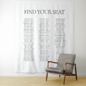 エレガントモダン白黒が席を結婚探す タペストリー (インサイチュ)