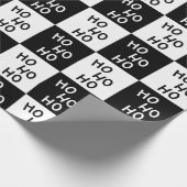 エレガントモダン白黒タイポグラフィ ラッピングペーパー (角)