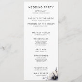 エレガントモダン白黒結婚フローラ式 プログラム (裏面)