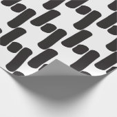 エレガントモダン白黒 ラッピングペーパー (角)