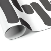 エレガントモダン白黒 ラッピングペーパー (ロールコーナー)