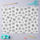 エレガントモダン白黒 薄葉紙 (クラフト)