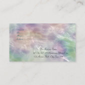 エレガントモダン紙吹雪光沢ホログラフィックパール 割引カード (裏面)