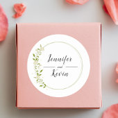 エレガントモダン素朴野結婚花 ラウンドシール