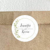 エレガントモダン素朴野結婚花 ラウンドシール