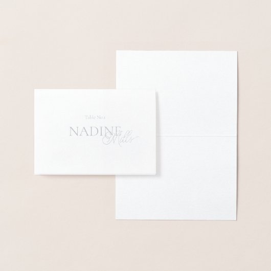 エレガントモダン結婚のゲスト座席表 箔カード (ディスプレー)