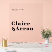 エレガントモダン結婚アクリル系ウェルカムサイン アクリルサイン (ウェディング)