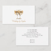 エレガントモダン結婚イベントプランナー 名刺 (正面/裏面)