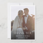 エレガントモダン結婚サンキューカード サンキューカード (正面)