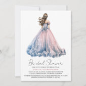 エレガントモダン結婚スブライダルシャワー 招待状 (正面)