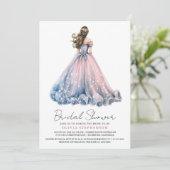 エレガントモダン結婚スブライダルシャワー 招待状 (スタンド正面)