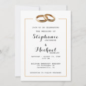 エレガントモダン結婚ズ招待状 招待状 (正面)