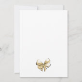 エレガントモダン結婚ブライダルシャワー 招待状 (裏面)