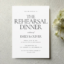 エレガントモダン結婚リハーサル 招待状