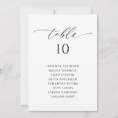 エレガントモダン結婚座席表 招待状 (正面)