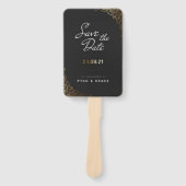 エレガントモダン結婚式の引き出物 ハンドファン (正面)