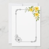 エレガントモダン結婚式招待状-シンプル 招待状 (裏面)