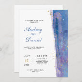 エレガントモダン結婚式招待状 招待状 (正面/裏面)