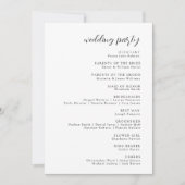 エレガントモダン結婚式 プログラム (正面)