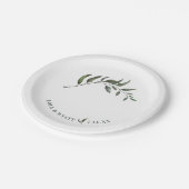 エレガントモダン結婚病 ペーパープレート (アングル)