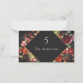 エレガントモダン結婚花 プレイスカード