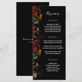 エレガントモダン結婚花 メニュー