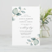 エレガントモダン結婚葉 招待状 (スタンド正面)