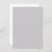 エレガントモダン結婚詳細招待状 招待状 (正面/裏面)