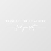 エレガントモダン結婚鏡デカール ウィンドウサイン (シート)