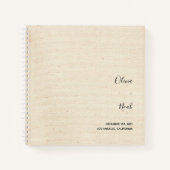 エレガントモダン結婚Guest Book ノートブック (正面)