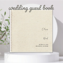 エレガントモダン結婚Guest Book ノートブック