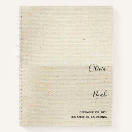 エレガントモダン結婚Guest Book ノートブック