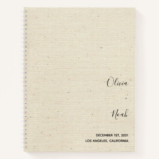 エレガントモダン結婚Guest Book ノートブック (正面)