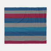 エレガントモダン縦線パターン フリースブランケット (正面(横))