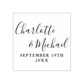 エレガントモダン署名スクリ結婚プト ラバースタンプ (インプリント)