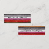 エレガントモダン色彩の鮮やか見る スキニー名刺 (正面/裏面)