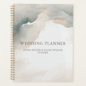 エレガントモダン色芸術的抽象芸術 プランナー手帳 (正面)