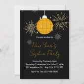 エレガントモダン花火パーティー 招待状 (正面)