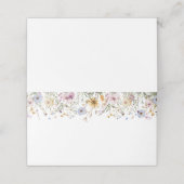 エレガントモダン花結婚座席表 プレイスカード (外部開封)