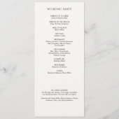 エレガントモダン花結婚病 プログラム (裏面)