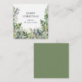 エレガントモダン花 ノートカード (正面/裏面)