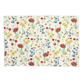 エレガントモダン花（白） 枕カバー