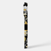 エレガントモダン花 iPhoneケース (左側面)