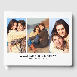 エレガントモダン複数結婚写真Guest Book ゲストブック