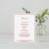 エレガントモダン詳細バラ金ゴールドエンクロージャカード 箔招待状ポストカード (立ち正面)