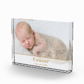 エレガントモダン誕発表写真ブロック フォトブロック (右)